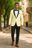 Big And Tall Suit For Men - Jacket + Pants + Bowtie + Pants - Ivory Suit 6   - from alligatorwarehouse.com