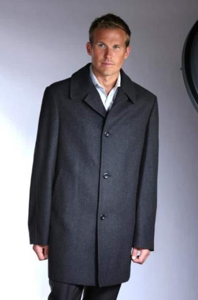 Jean-Paul Germain Wool Blend Car Coat Big and Tall Sizes - Mens Topcoat 1   - from alligatorwarehouse.com