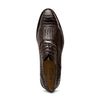 Marco Di Milano John Brown Shoes Exotic Caiman Crocodile / Woven Leather Dress Oxfords 4 JOHN_CAIMAN FUSCUS_BROWN_8  - from alligatorwarehouse.com