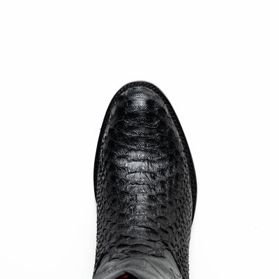 Marco Di Milano Kansas Black Python Round Toe Cowboy Boots 6   - from alligatorwarehouse.com