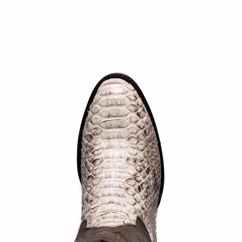 Marco Di Milano Kansas Natural Python Round Toe Cowboy Boots