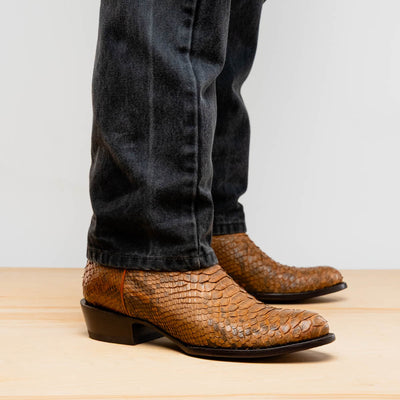 Marco Di Milano Kansas Cognac Round Toe Cowboy Boots 9   - from alligatorwarehouse.com