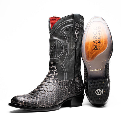 Marco Di Milano Kansas Lisba Round Toe Cowboy Boots 1   - from alligatorwarehouse.com