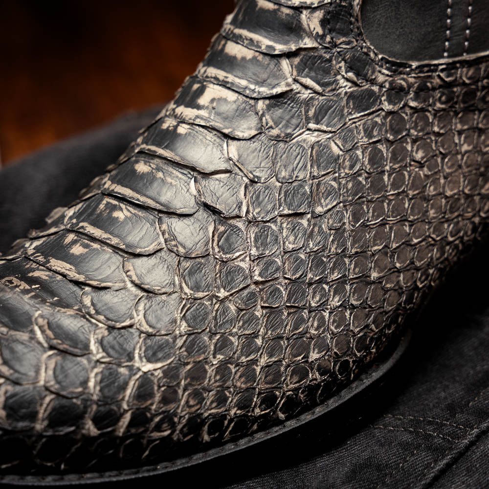 Marco Di Milano Kansas Stone White Round Toe Cowboy Boots