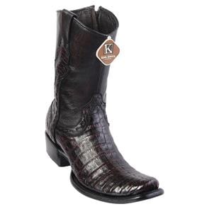 Men's King Exotic Caiman Belly Dubai Style Short Boots 479B82 3 479B8205-060  - from alligatorwarehouse.com