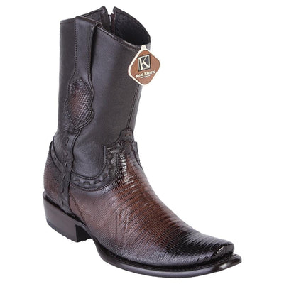 Men's King Exotic Original Lizard Skin Dubai Style Short Boots 479B07 3 479B0705-060  - from alligatorwarehouse.com