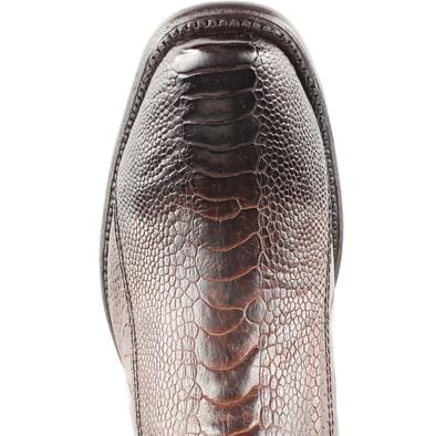 Men's King Exotic Original Ostrich Leg Skin Dubai Style Short Boots 479B05 3 479B0505-060  - from alligatorwarehouse.com