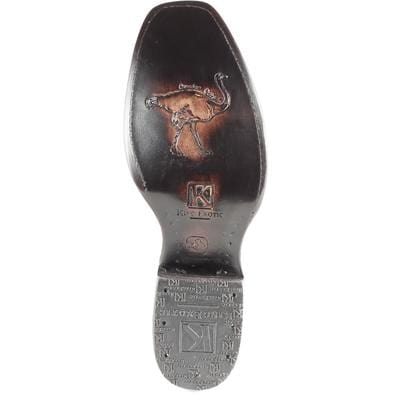 Men's King Exotic Original Ostrich Leg Skin Dubai Style Short Boots 479B05 5 479B0505-060  - from alligatorwarehouse.com