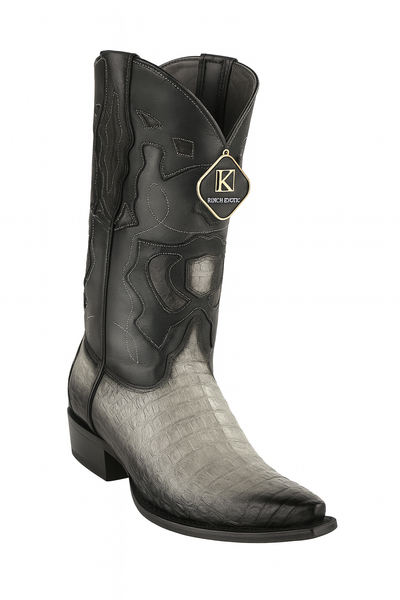 King Exotic Men's Caiman Belly Snip Toe Boots 33 -01  - from alligatorwarehouse.com