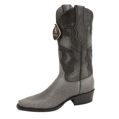 King Exotic Men's Shark Snip Toe Western Boots 9 -1  - from alligatorwarehouse.com