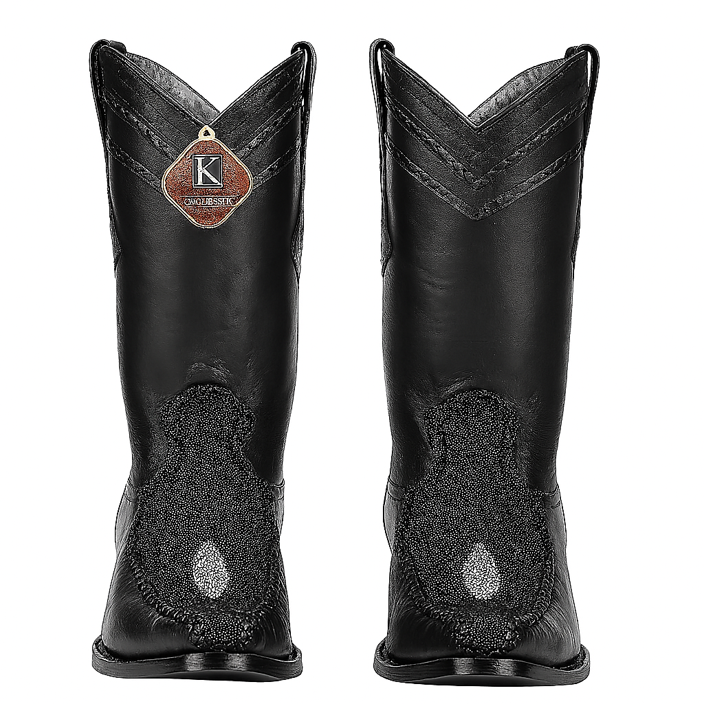 King Exotic Men's Stingray Single Stone European Toe Boot
