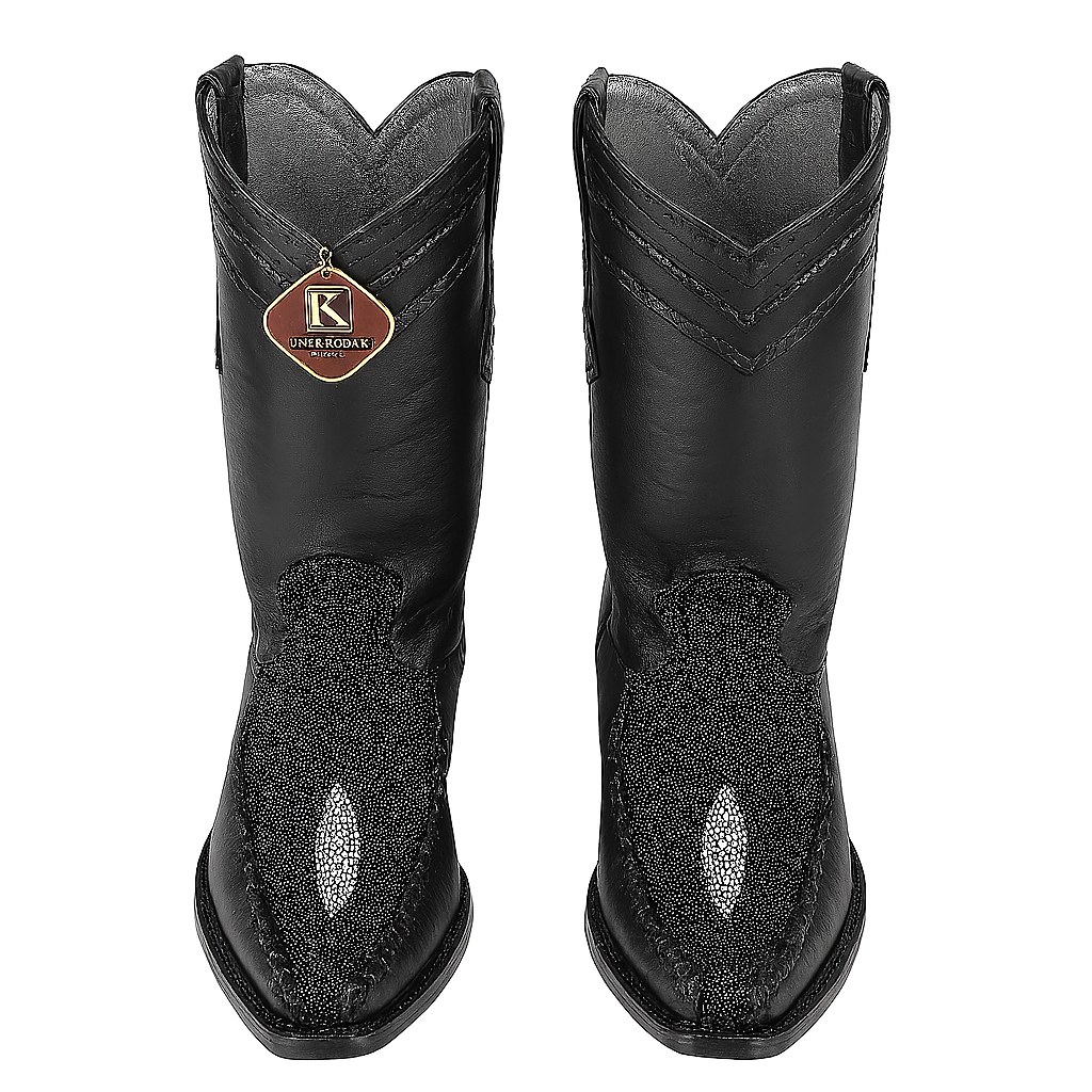King Exotic Men's Stingray Single Stone European Toe Boot