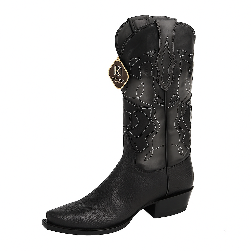 King Exotic Men's Shark Snip Toe Western Boots