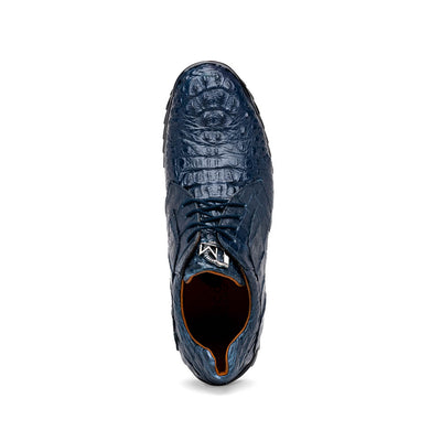 Marco Di Milano Kratos Men's Navy Shoes Exotic Caiman Crocodile Sneakers 4 KRATOS_CAIMAN FUSCUS_NAVY_7  - from alligatorwarehouse.com