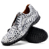 Marco Di Milano Kratos Men's Newspaper Shoes Exotic Caiman Crocodile Sneakers 2 KRATOS_CAIMAN FUSCUS_NEWSPAPER_7  - from alligatorwarehouse.com