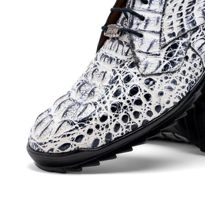Marco_Di_Milano Kratos Newspaper Luxury Leather Shoe