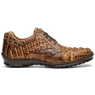 Marco Di Milano Kratos Men's Rustic Orix Shoes Exotic Caiman Crocodile Sneakers 1 KRATOS_CAIMAN FUSCUS_RUSTIC ORIX_7  - from alligatorwarehouse.com