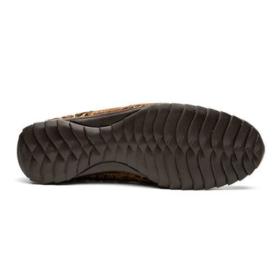 Marco Di Milano Kratos Men's Rustic Orix Shoes Exotic Caiman Crocodile Sneakers 5 KRATOS_CAIMAN FUSCUS_RUSTIC ORIX_7  - from alligatorwarehouse.com