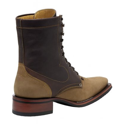 Lace Up Western Boots