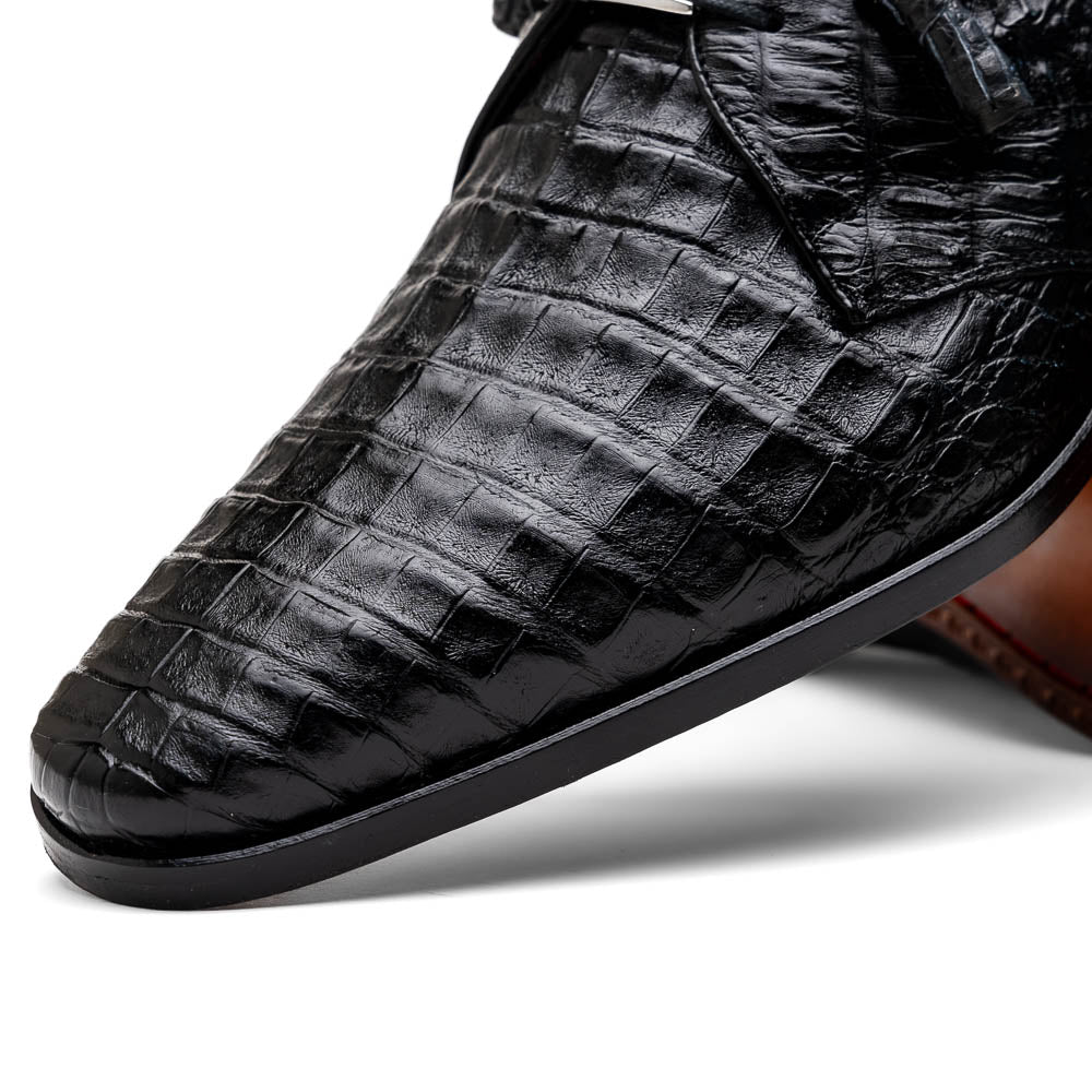 Marco Di Milano Lacio Caiman Crocodile Derby Black