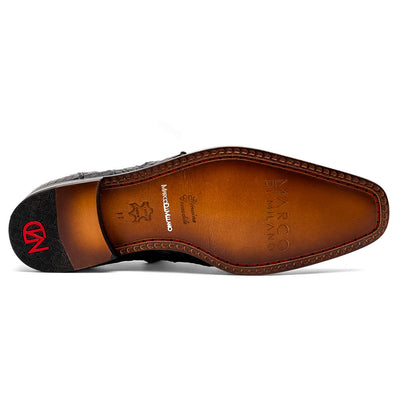 Marco Di Milano Lacio Black Caiman Crocodile Derby 6 LACIO_CAIMAN FUSCUS_BLACK_8.5  - from alligatorwarehouse.com