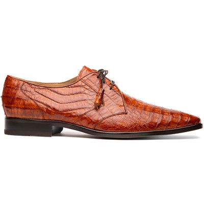 Marco Di Milano Lacio Brandy Caiman Crocodile Derby 1 LACIO_CAIMAN FUSCUS_COGNAC (BRANDY)_8.5  - from alligatorwarehouse.com