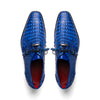 Marco Di Milano Lacio Electric Blue Caiman Crocodile Derby 4 LACIO_CAIMAN FUSCUS_ELECTRIC BLUE_8.5  - from alligatorwarehouse.com