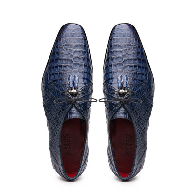 Marco Di Milano Lacio Navy Caiman Crocodile Derby 4 LACIO_CAIMAN FUSCUS_NAVY_13  - from alligatorwarehouse.com