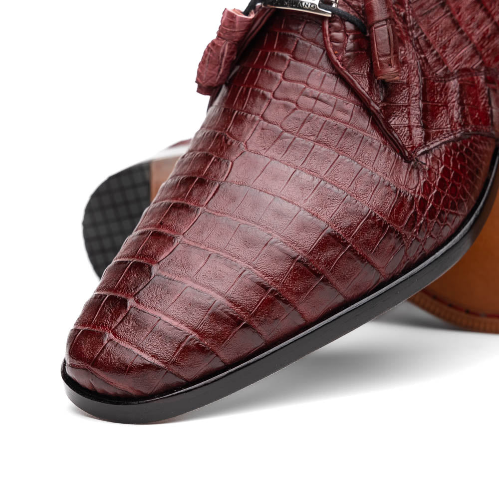 Marco Di Milano Lacio Caiman Crocodile Derby Wine