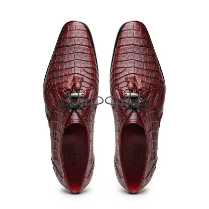 Marco_Di_Milano Lacio Wine Leather Dress Shoe