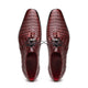 Marco Di Milano Lacio Caiman Crocodile Derby Wine