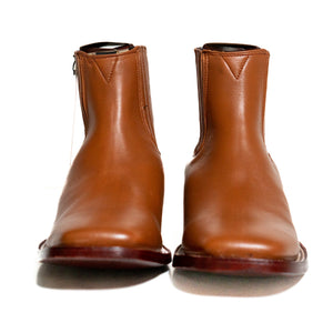 Los Altos Men's Boot Wide Square Toe Deer Honey Leather Sole - Deer Honey
