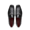 Marco Di Milano Landro Shoes Black Exotic Crocodile Horsebit Loafers 4 LANDRO_FLANK YAKAREI_BLACK_10.5  - from alligatorwarehouse.com