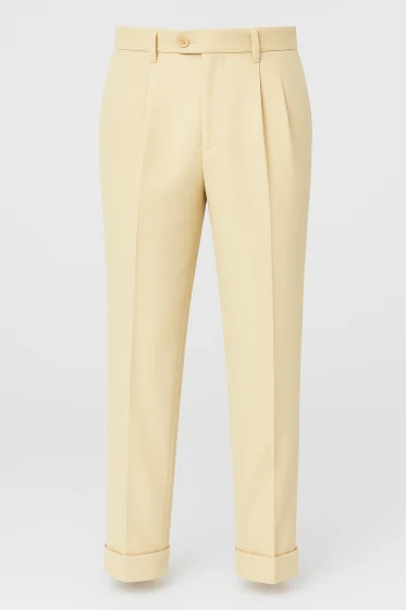 Mens Wide Leg Dress Pants in 10 Colors Pleated Slacks
