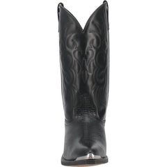 Laredo Men's Atlanta Lizard Print Leather J-Toe Boots - Peanut