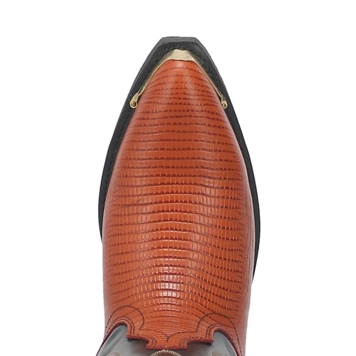 Dan Post Men's Dorsal Genuine Fish Leather Square Toe Boots - Brown