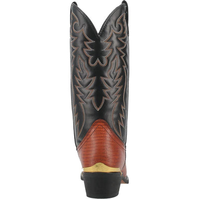 Dan Post Men's Dorsal Genuine Fish Leather Square Toe Boots - Brown 7 DP4102_7_D  - from alligatorwarehouse.com