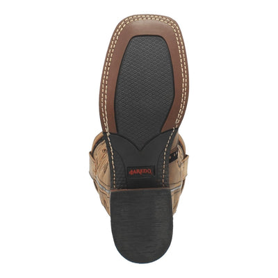 Laredo Women's Bouquet Broad Square Toe Leather Boots - Honey 5844 10 5844_6_M  - from alligatorwarehouse.com