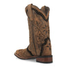 Laredo Women's Bouquet Broad Square Toe Leather Boots - Honey 5844 12 5844_6_M  - from alligatorwarehouse.com