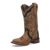 Laredo Women's Bouquet Broad Square Toe Leather Boots - Honey 5844 11 5844_6_M  - from alligatorwarehouse.com