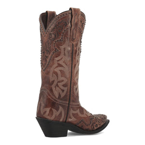 Laredo Women's Braylynn Snip Toe Leather Boots - Brown 52410