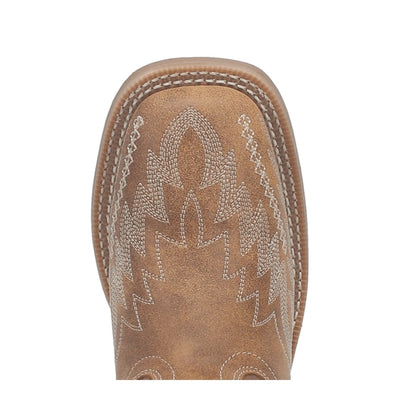 Laredo Women's Cheyenne Broad Square Toe Leather Boots - Tan 5717 7 5717_6_M  - from alligatorwarehouse.com