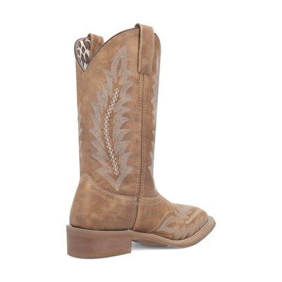 Laredo Women's Cheyenne Broad Square Toe Leather Boots - Tan 5717 2 5717_6_M  - from alligatorwarehouse.com