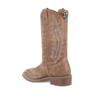 Laredo Women's Cheyenne Broad Square Toe Leather Boots - Tan 5717 10 5717_6_M  - from alligatorwarehouse.com