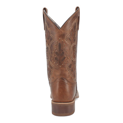 Laredo Women's Dionne Broad Square Toe Leather Boots - Brown 5972 5 5972_6_M  - from alligatorwarehouse.com