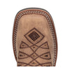 Laredo Women's Kite Days Broad Square Toe Leather Boots - Brown / Bone 5821 9 5821_6_M  - from alligatorwarehouse.com