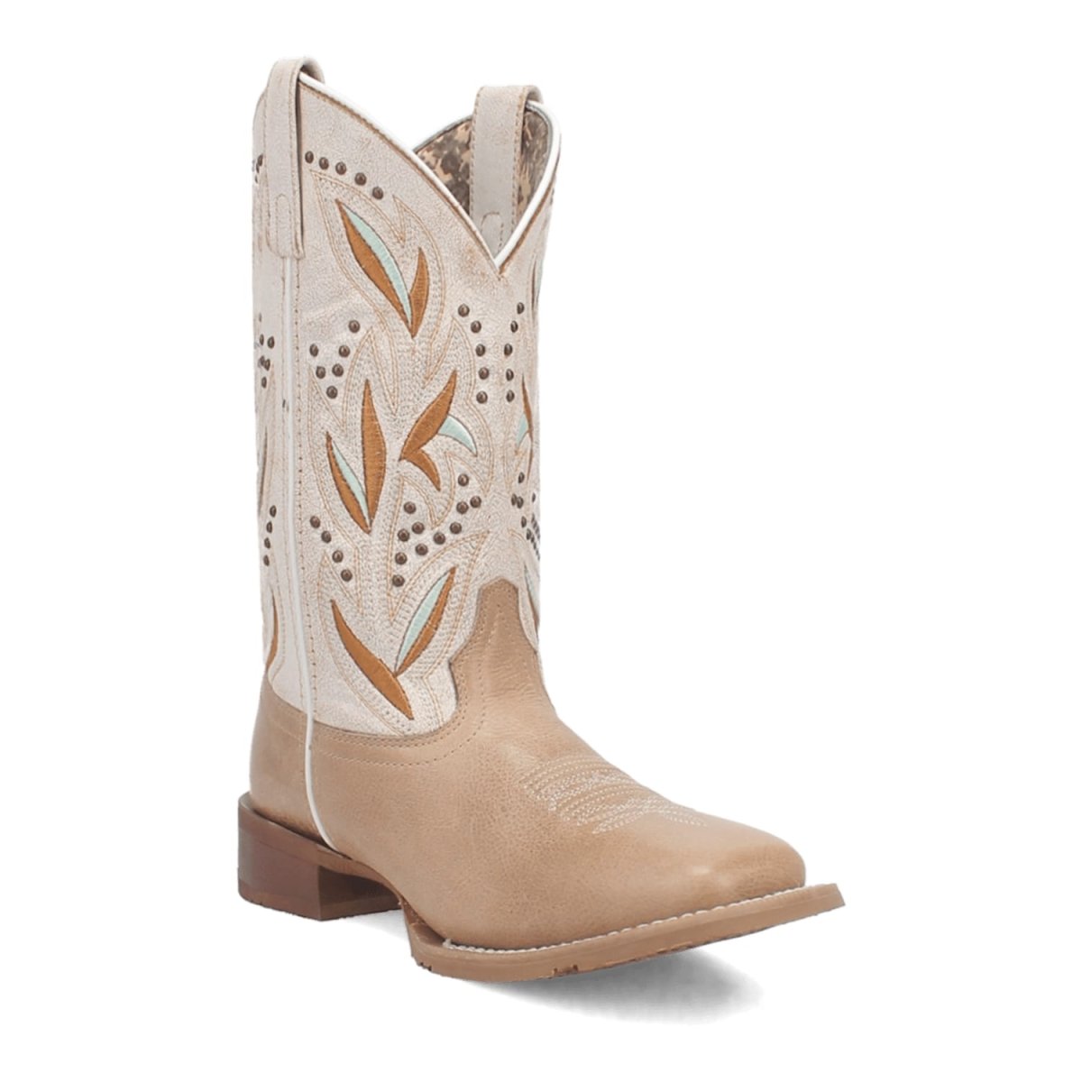 Laredo Women's Lydia Broad Square Toe Leather Boots - Sand 5603 1 5603_6_M  - from alligatorwarehouse.com