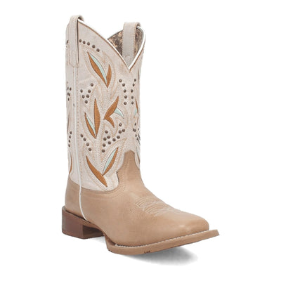Laredo Women's Lydia Broad Square Toe Leather Boots - Sand 5603 1 5603_6_M  - from alligatorwarehouse.com
