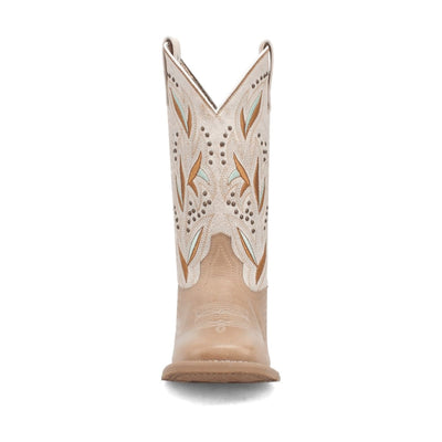 Laredo Women's Lydia Broad Square Toe Leather Boots - Sand 5603 6 5603_6_M  - from alligatorwarehouse.com