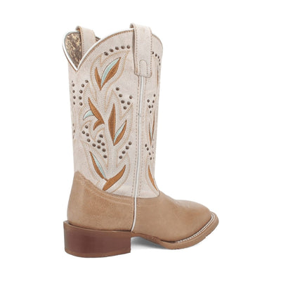 Laredo Women's Lydia Broad Square Toe Leather Boots - Sand 5603 2 5603_6_M  - from alligatorwarehouse.com